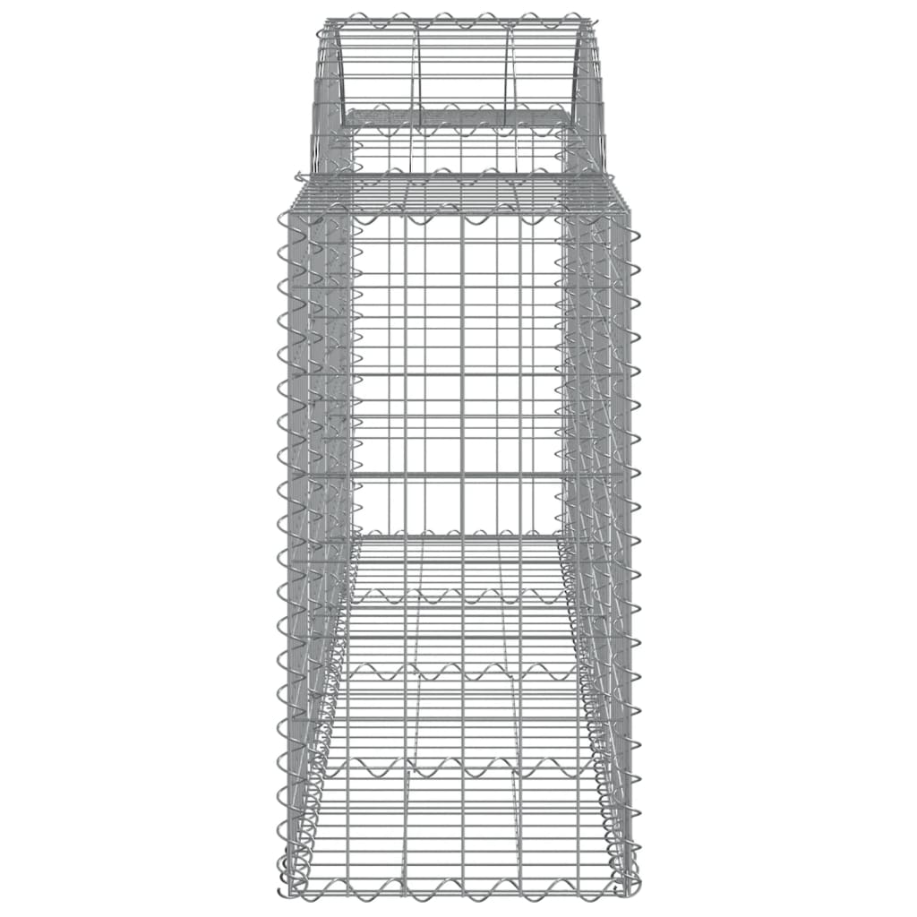 Coșuri gabion arcuite 14 buc, 200x50x80/100 cm, fier galvanizat GartenMobel Dekor
