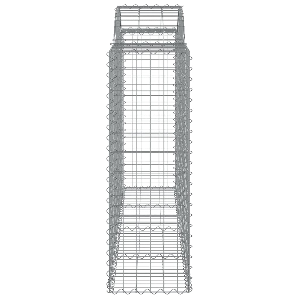 Coșuri gabion arcuite 18 buc, 200x50x120/140 cm,fier galvanizat GartenMobel Dekor
