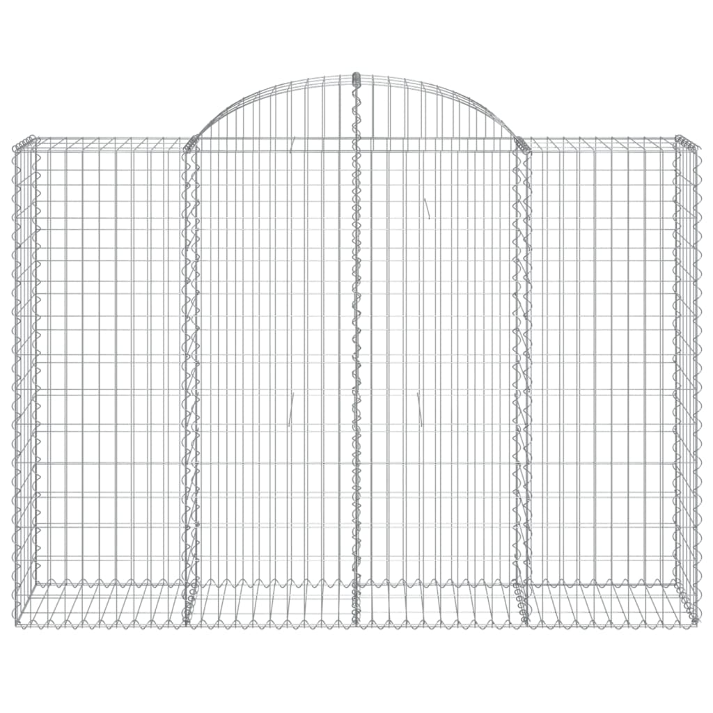 Coșuri gabion arcuite 18 buc, 200x50x140/160cm, fier galvanizat GartenMobel Dekor