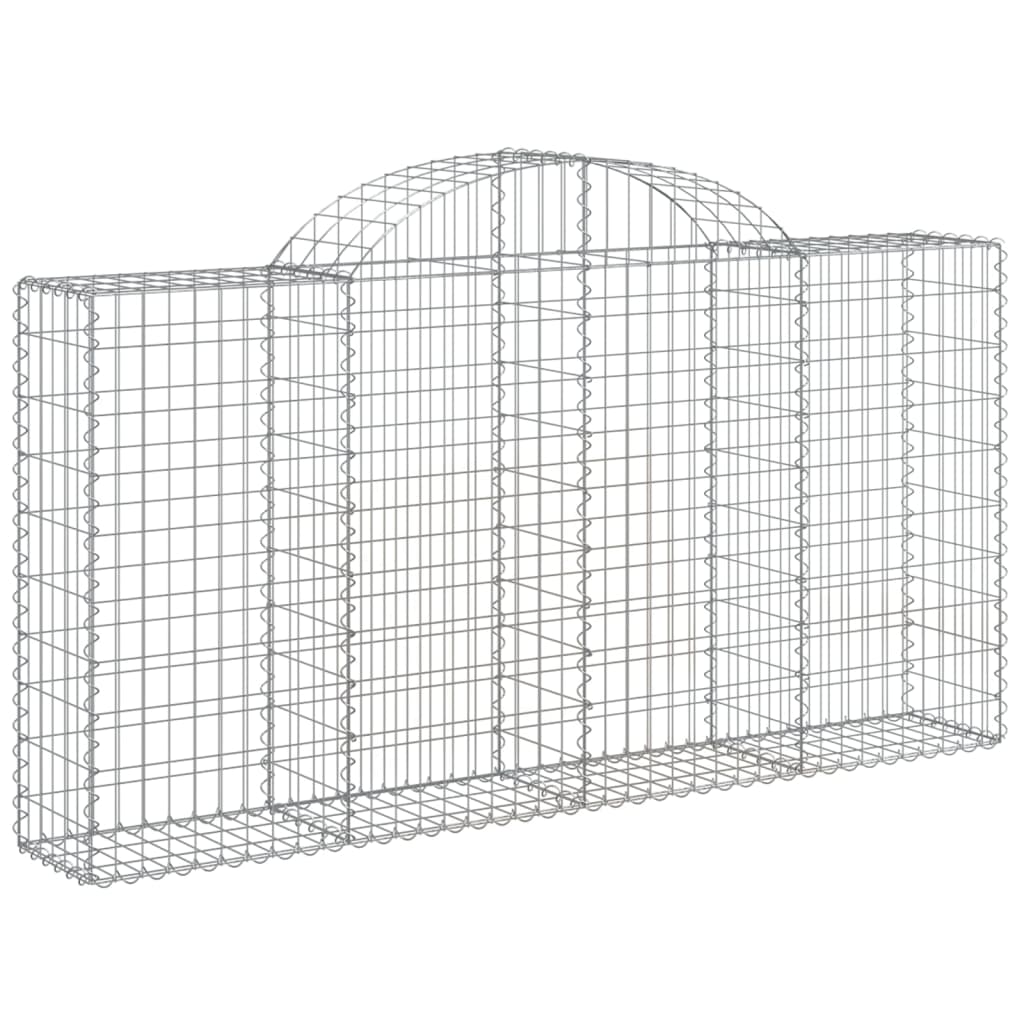 Coșuri gabion arcuite 20 buc, 200x30x100/120 cm fier galvanizat GartenMobel Dekor