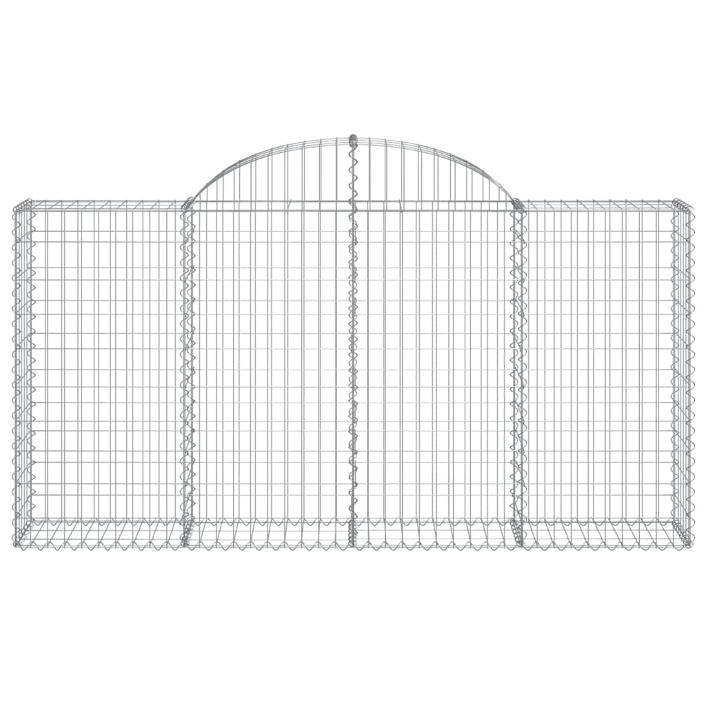 Coșuri gabion arcuite 20 buc, 200x30x100/120 cm fier galvanizat GartenMobel Dekor