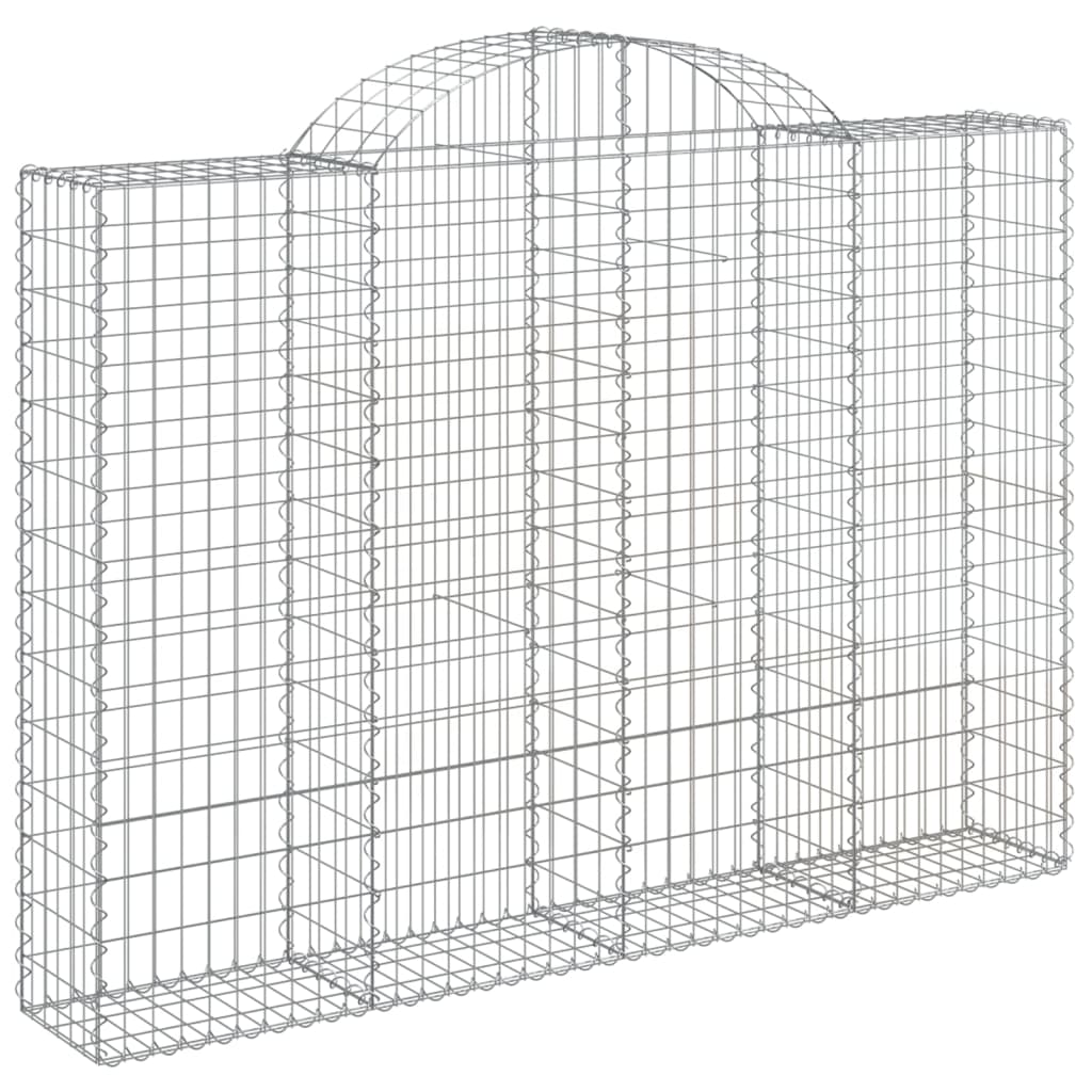 Coșuri gabion arcuite 20 buc, 200x30x140/160cm, fier galvanizat GartenMobel Dekor