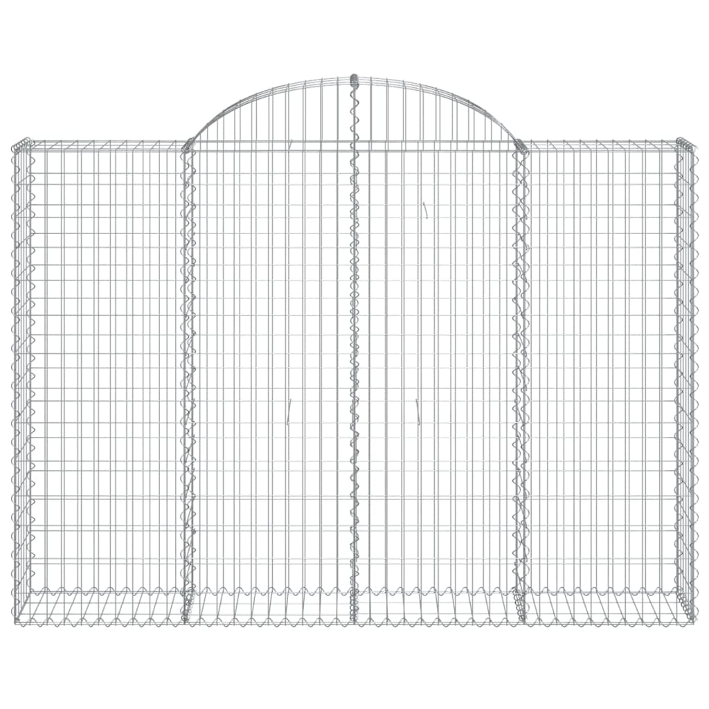 Coșuri gabion arcuite 20 buc, 200x30x140/160cm, fier galvanizat GartenMobel Dekor