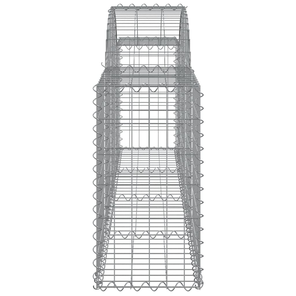Coșuri gabion arcuite 20 buc, 200x30x60/80 cm, fier galvanizat GartenMobel Dekor