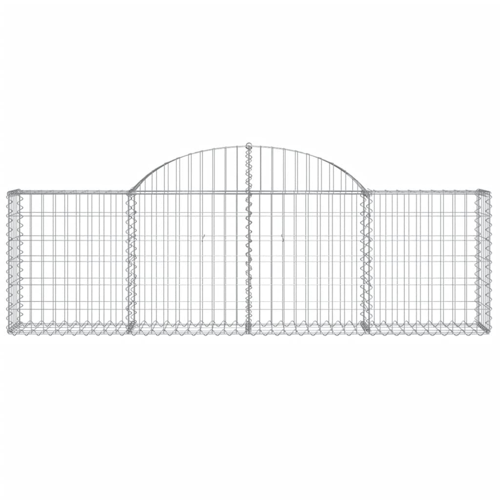 Coșuri gabion arcuite 20 buc, 200x30x60/80 cm, fier galvanizat GartenMobel Dekor