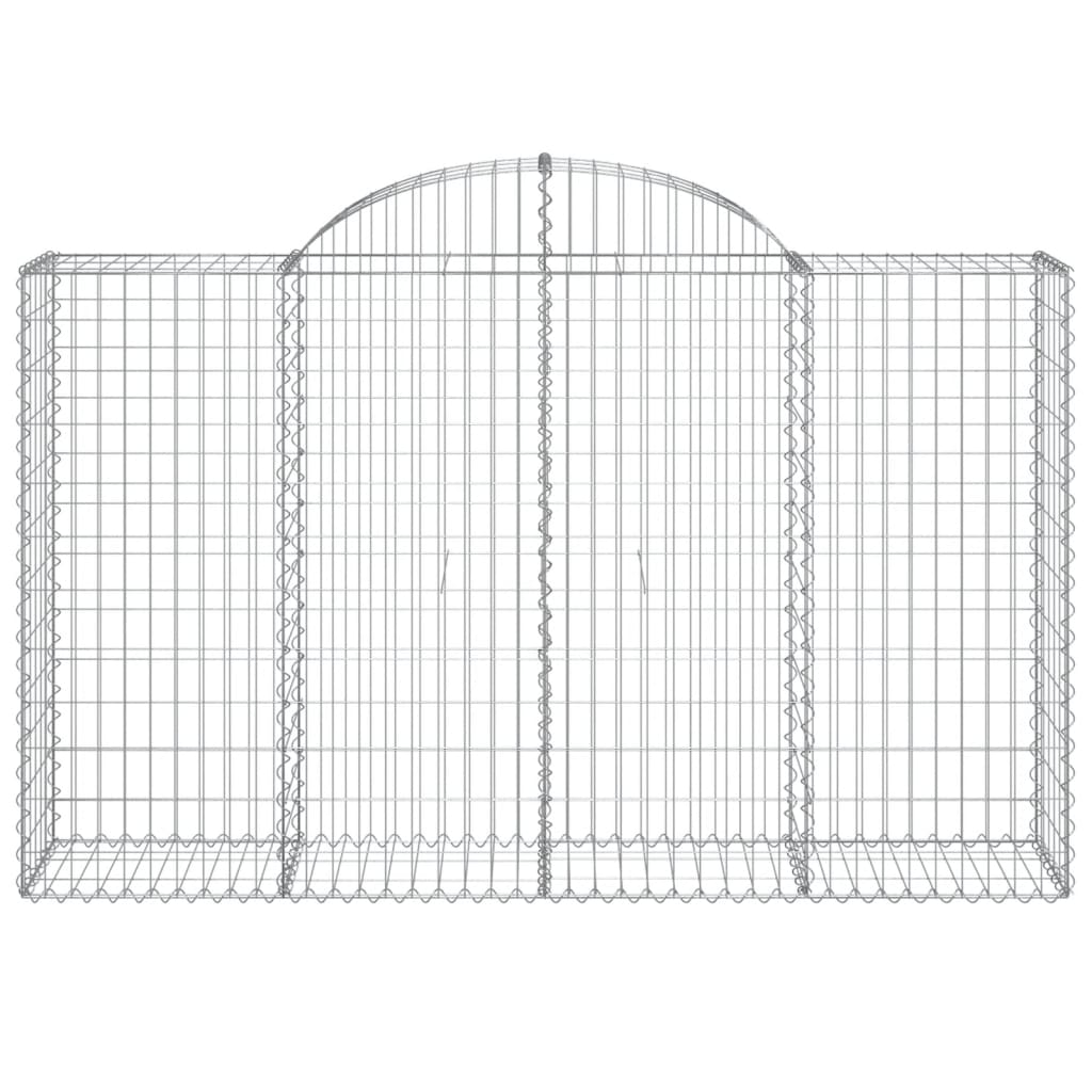 Coșuri gabion arcuite 20 buc, 200x50x120/140cm, fier galvanizat GartenMobel Dekor