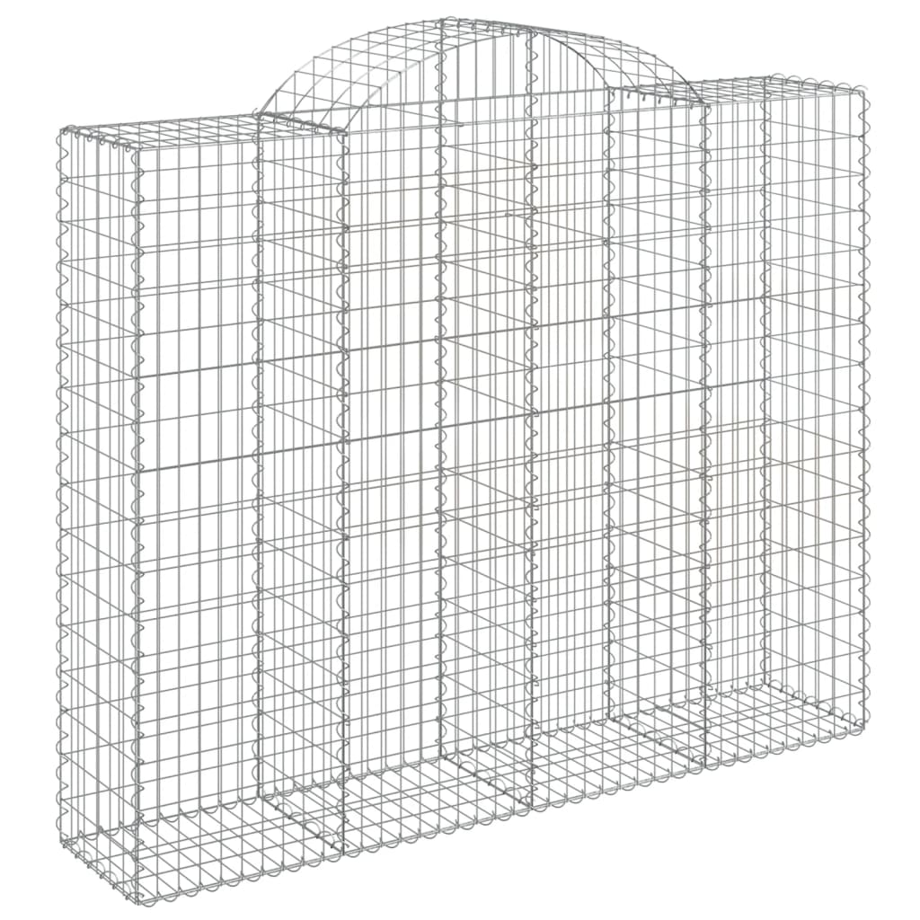 Coșuri gabion arcuite 20 buc, 200x50x160/180cm, fier galvanizat GartenMobel Dekor