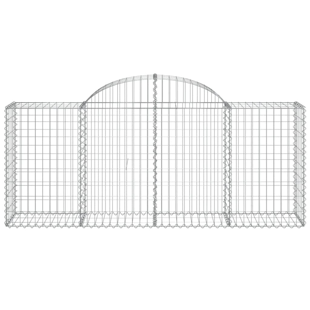 Coșuri gabion arcuite 20 buc, 200x50x80/100 cm, fier galvanizat GartenMobel Dekor