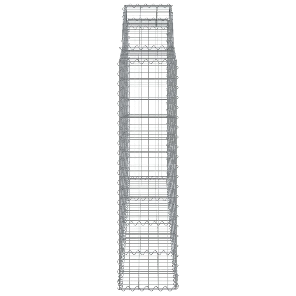 Coșuri gabion arcuite 30 buc, 200x30x120/140cm, fier galvanizat GartenMobel Dekor