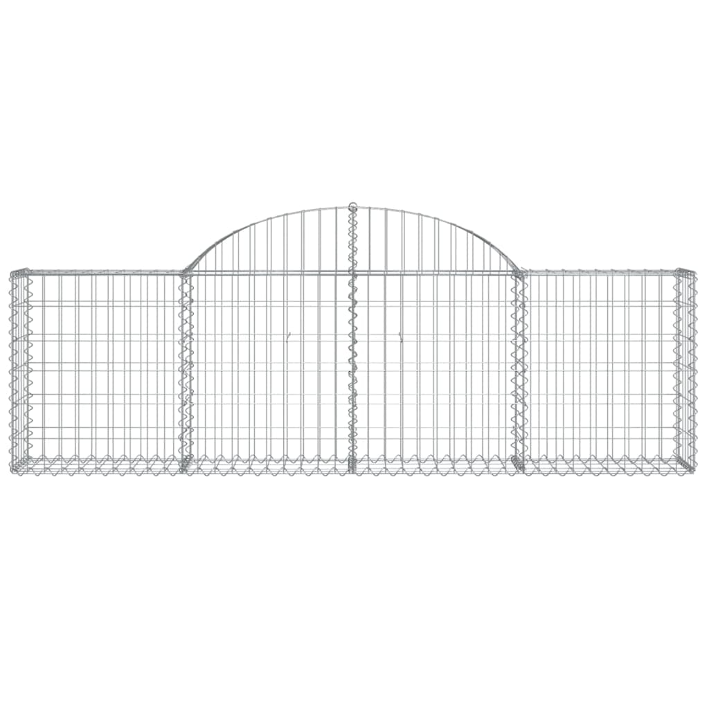Coșuri gabion arcuite 30 buc, 200x30x60/80 cm, fier galvanizat GartenMobel Dekor