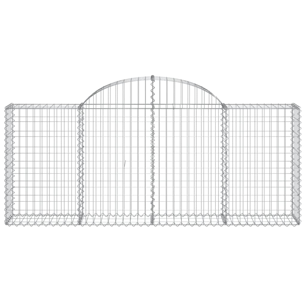 Coșuri gabion arcuite 30 buc, 200x30x80/100 cm, fier galvanizat GartenMobel Dekor