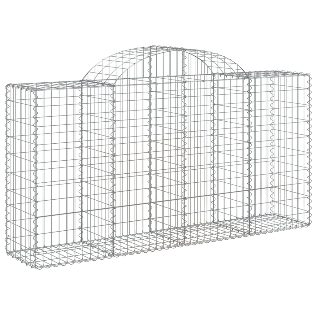 Coșuri gabion arcuite 30 buc, 200x50x100/120cm, fier galvanizat GartenMobel Dekor