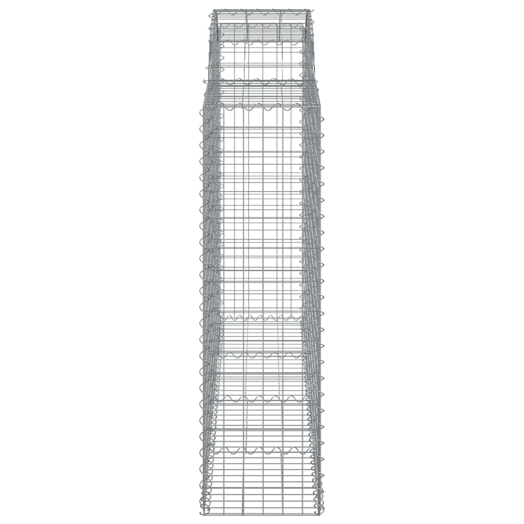 Coșuri gabion arcuite 30 buc, 200x50x140/160cm, fier galvanizat GartenMobel Dekor