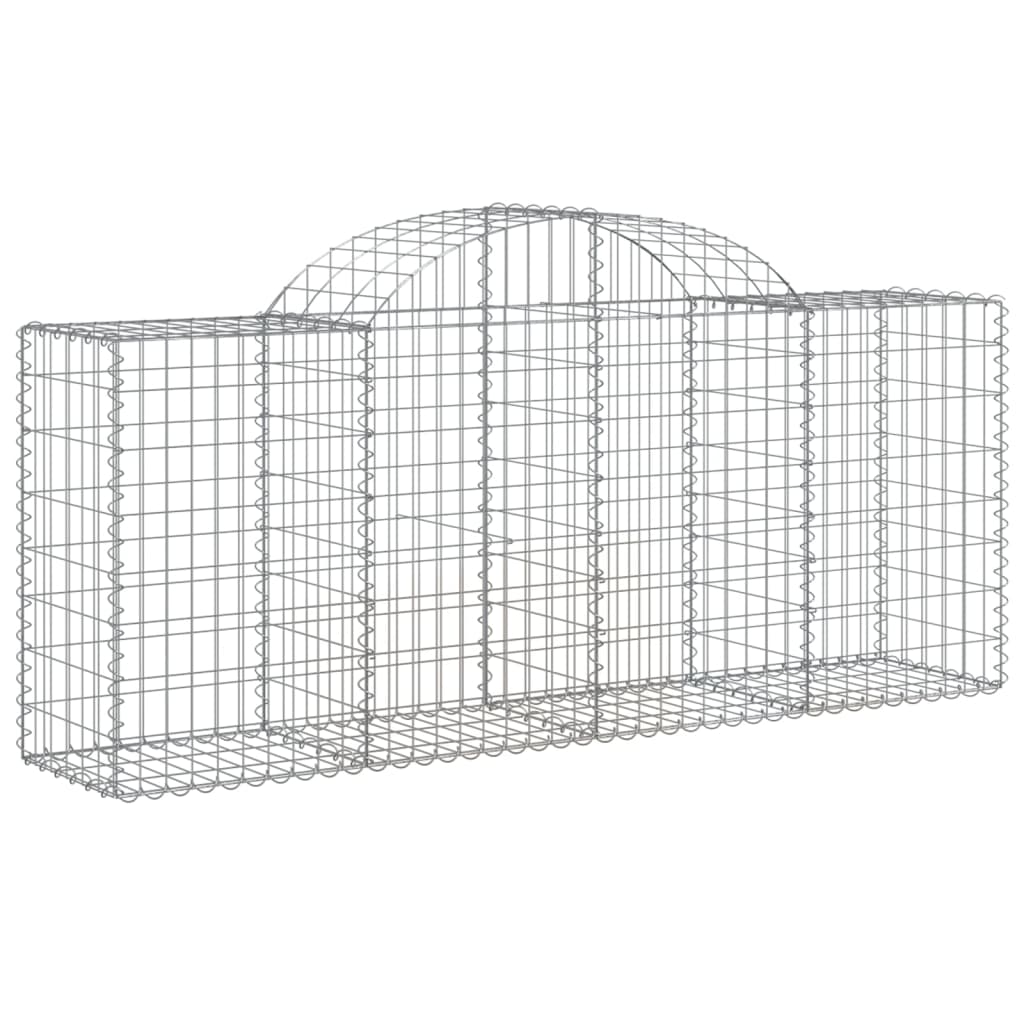Coșuri gabion arcuite 30 buc, 200x50x80/100 cm, fier galvanizat GartenMobel Dekor