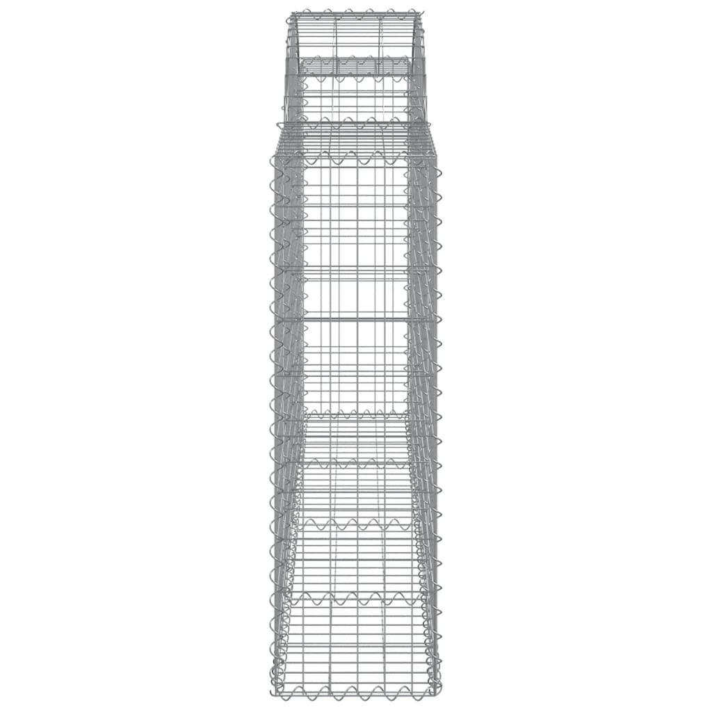 Coșuri gabion arcuite 4 buc, 200x30x100/120 cm fier galvanizat GartenMobel Dekor