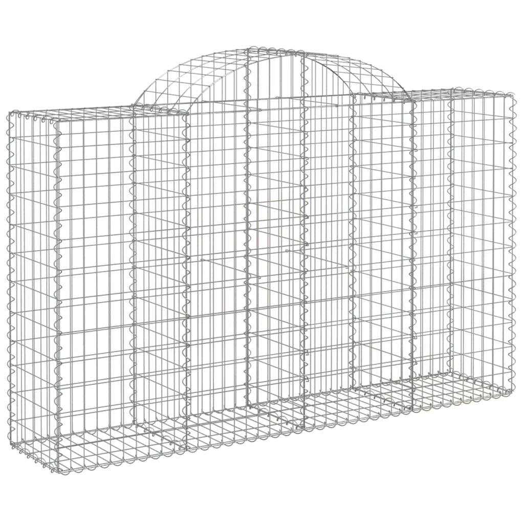 Coșuri gabion arcuite 4 buc, 200x50x120/140 cm, fier galvanizat GartenMobel Dekor
