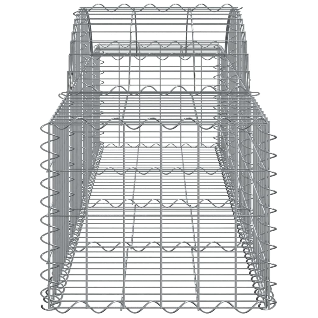 Coșuri gabion arcuite 4 buc, 200x50x40/60 cm, fier galvanizat GartenMobel Dekor