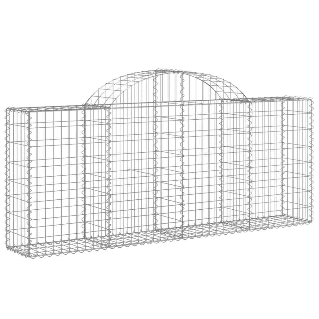 Coșuri gabion arcuite 40 buc, 200x30x80/100 cm, fier galvanizat GartenMobel Dekor