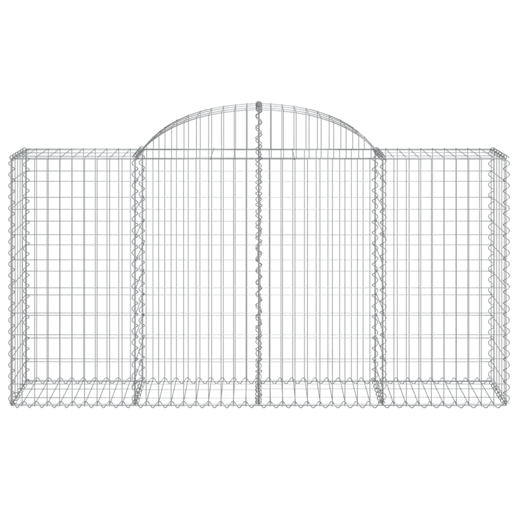Coșuri gabion arcuite 40 buc, 200x50x100/120cm, fier galvanizat GartenMobel Dekor