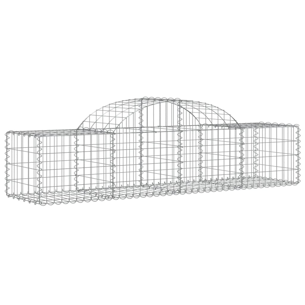 Coșuri gabion arcuite 40 buc, 200x50x40/60 cm, fier galvanizat GartenMobel Dekor