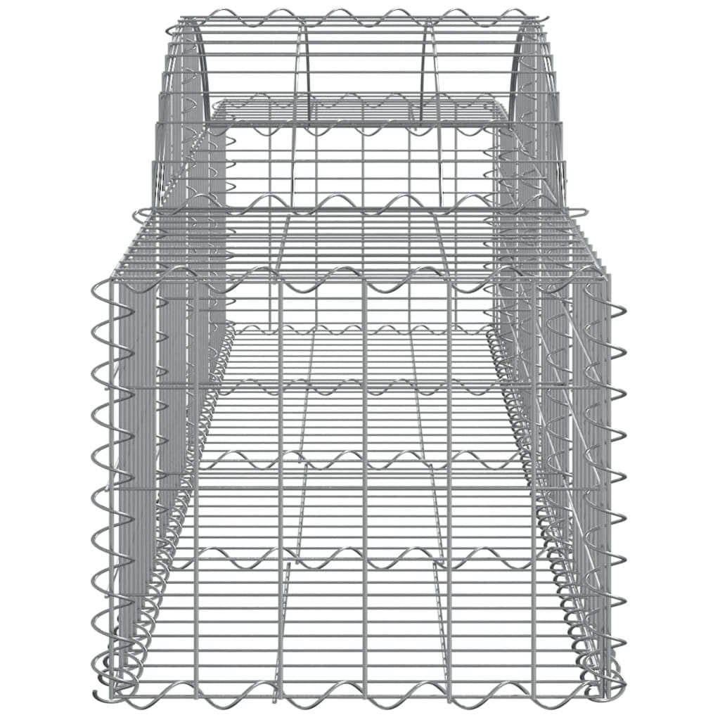 Coșuri gabion arcuite 40 buc, 200x50x40/60 cm, fier galvanizat GartenMobel Dekor