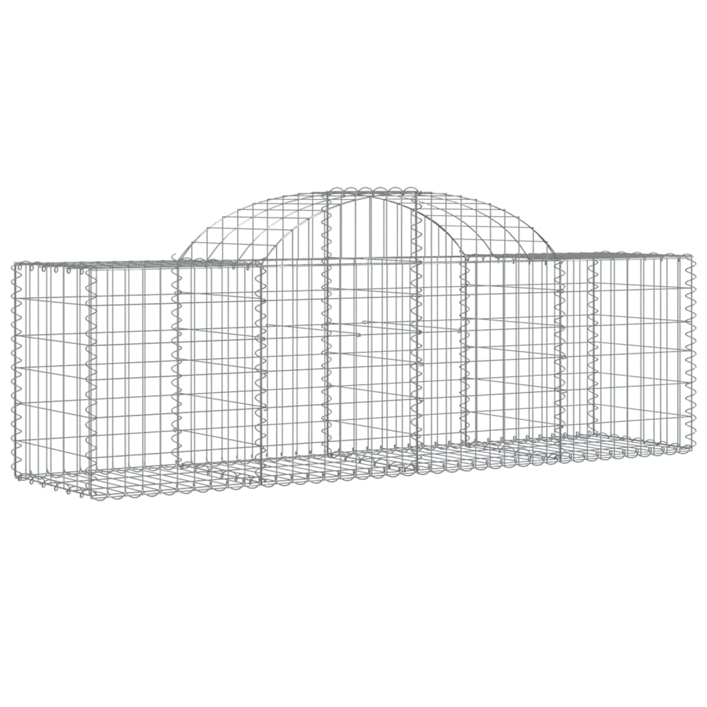Coșuri gabion arcuite 40 buc, 200x50x60/80 cm, fier galvanizat GartenMobel Dekor
