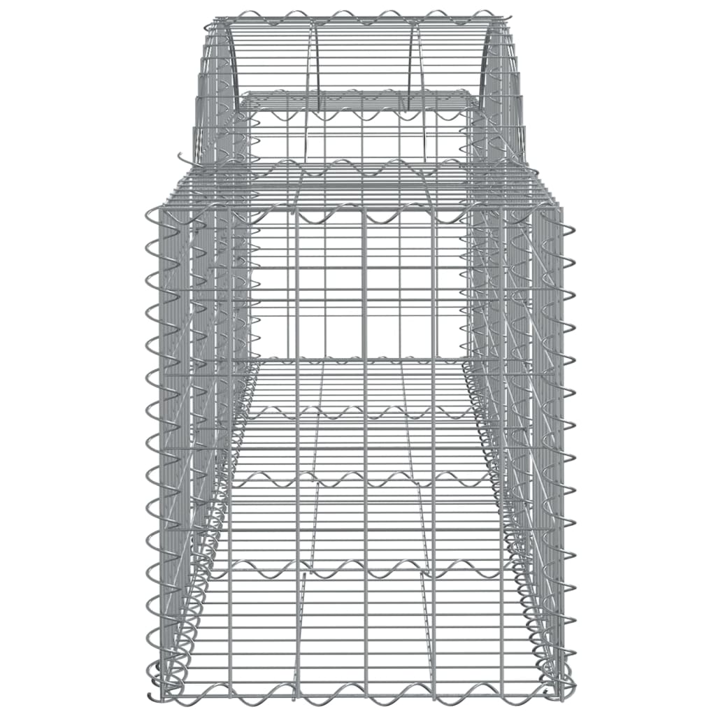 Coșuri gabion arcuite 40 buc, 200x50x60/80 cm, fier galvanizat GartenMobel Dekor