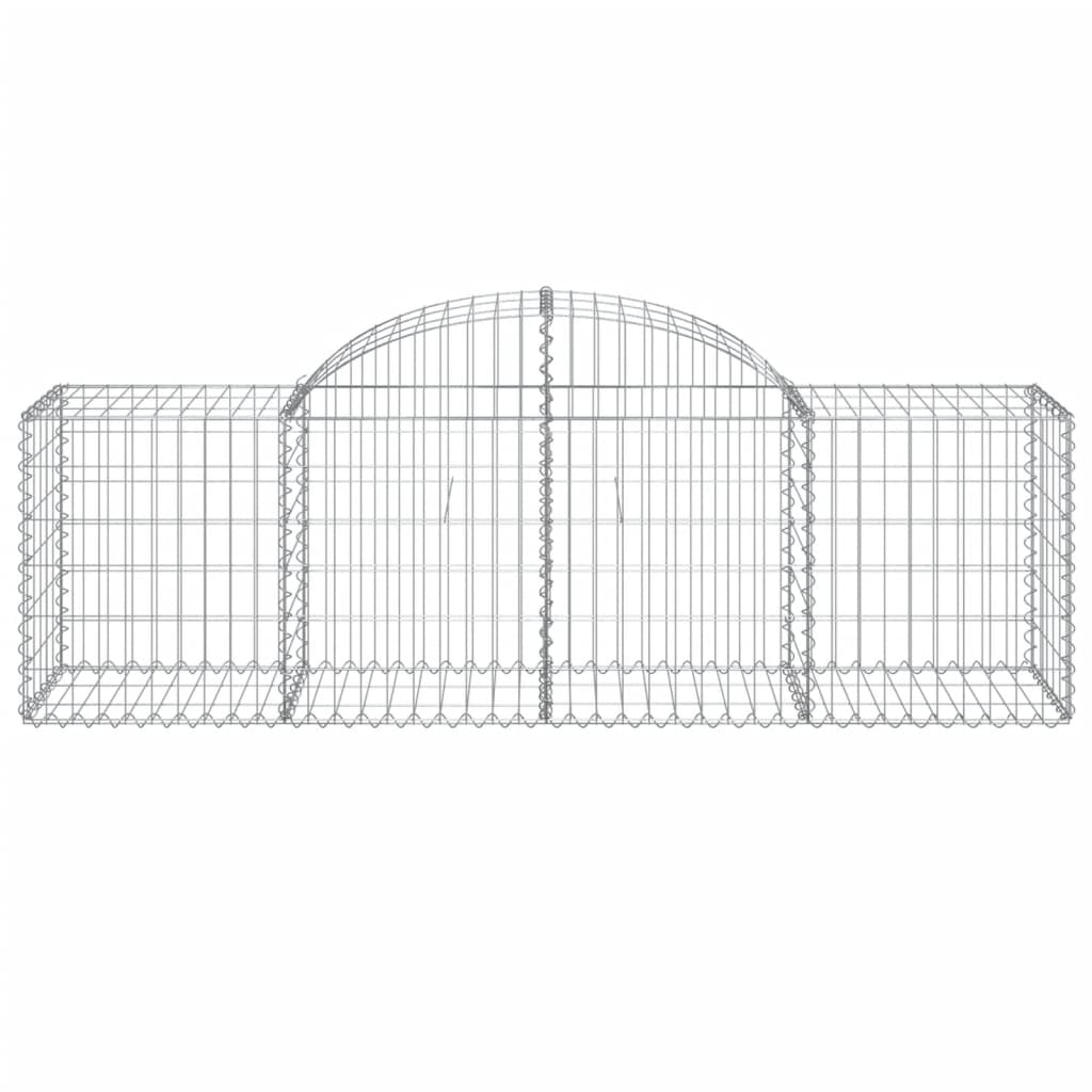 Coșuri gabion arcuite 40 buc, 200x50x60/80 cm, fier galvanizat GartenMobel Dekor