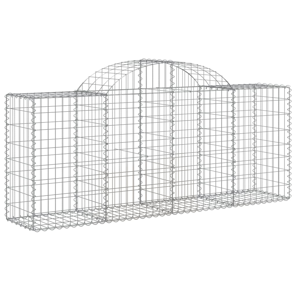 Coșuri gabion arcuite 40 buc, 200x50x80/100 cm, fier galvanizat GartenMobel Dekor