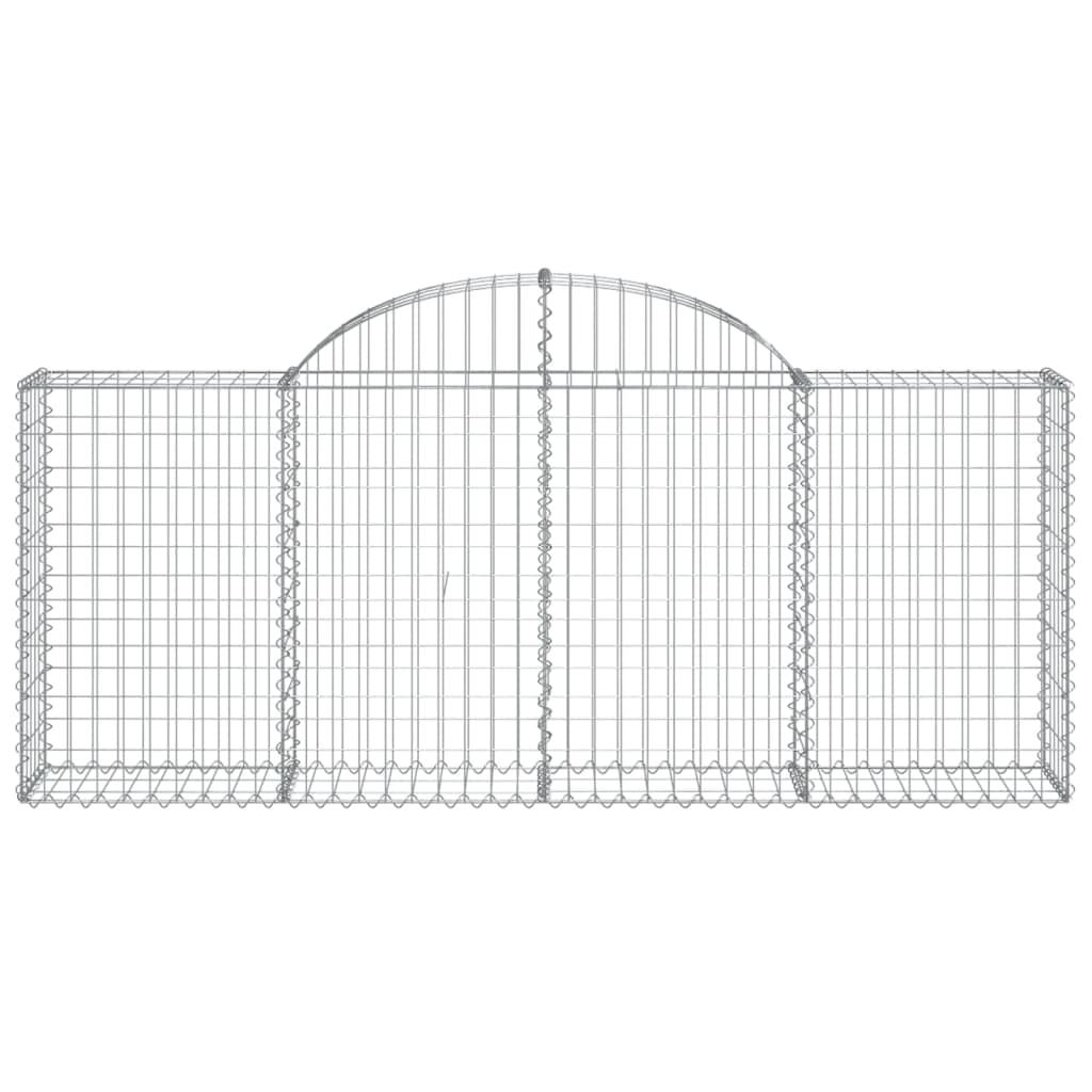 Coșuri gabion arcuite 50 buc, 200x30x80/100 cm, fier galvanizat GartenMobel Dekor