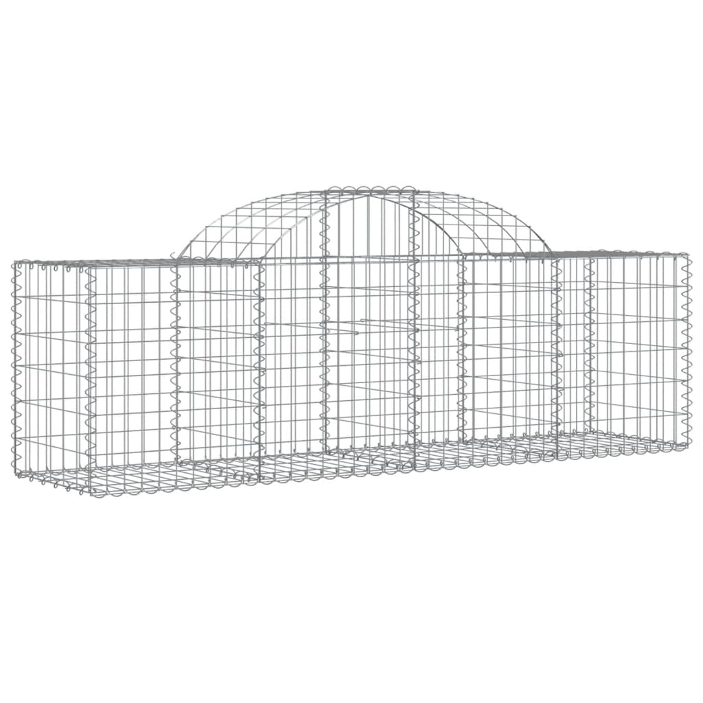 Coșuri gabion arcuite 50 buc, 200x50x60/80 cm, fier galvanizat GartenMobel Dekor