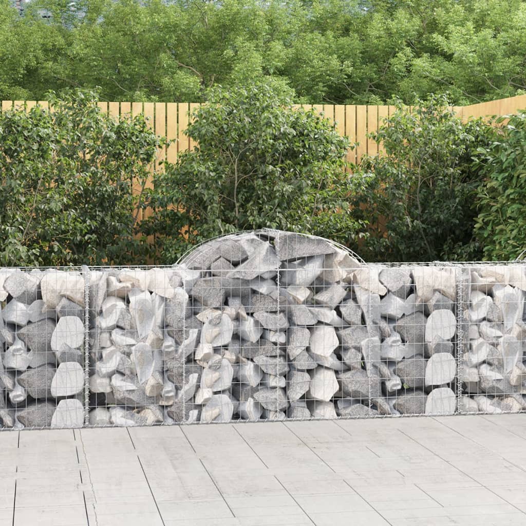 Coșuri gabion arcuite 50 buc, 200x50x80/100 cm, fier galvanizat GartenMobel Dekor