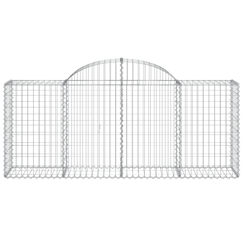 Coșuri gabion arcuite 50 buc, 200x50x80/100 cm, fier galvanizat GartenMobel Dekor