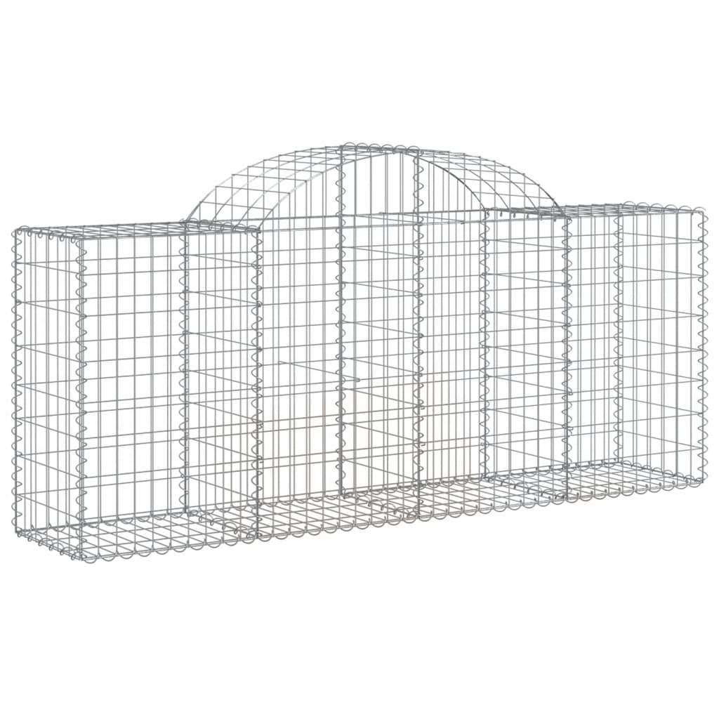 Coșuri gabion arcuite 50 buc, 200x50x80/100 cm, fier galvanizat GartenMobel Dekor