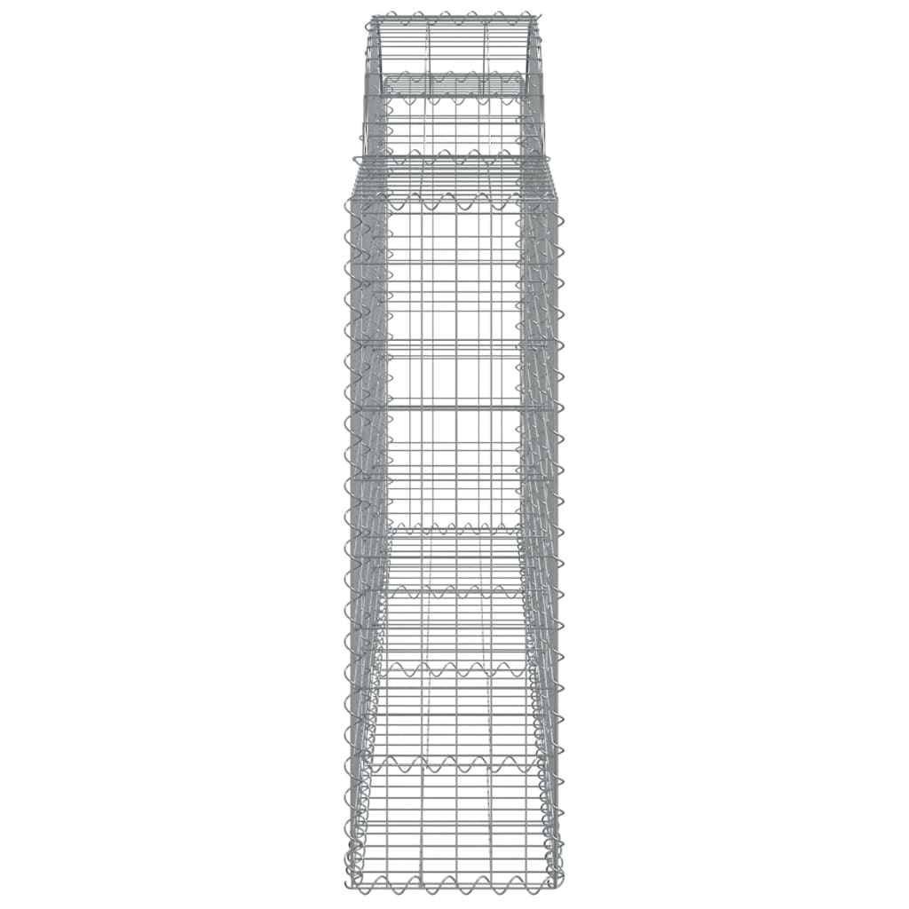 Coșuri gabion arcuite 6 buc, 200x30x100/120 cm fier galvanizat GartenMobel Dekor