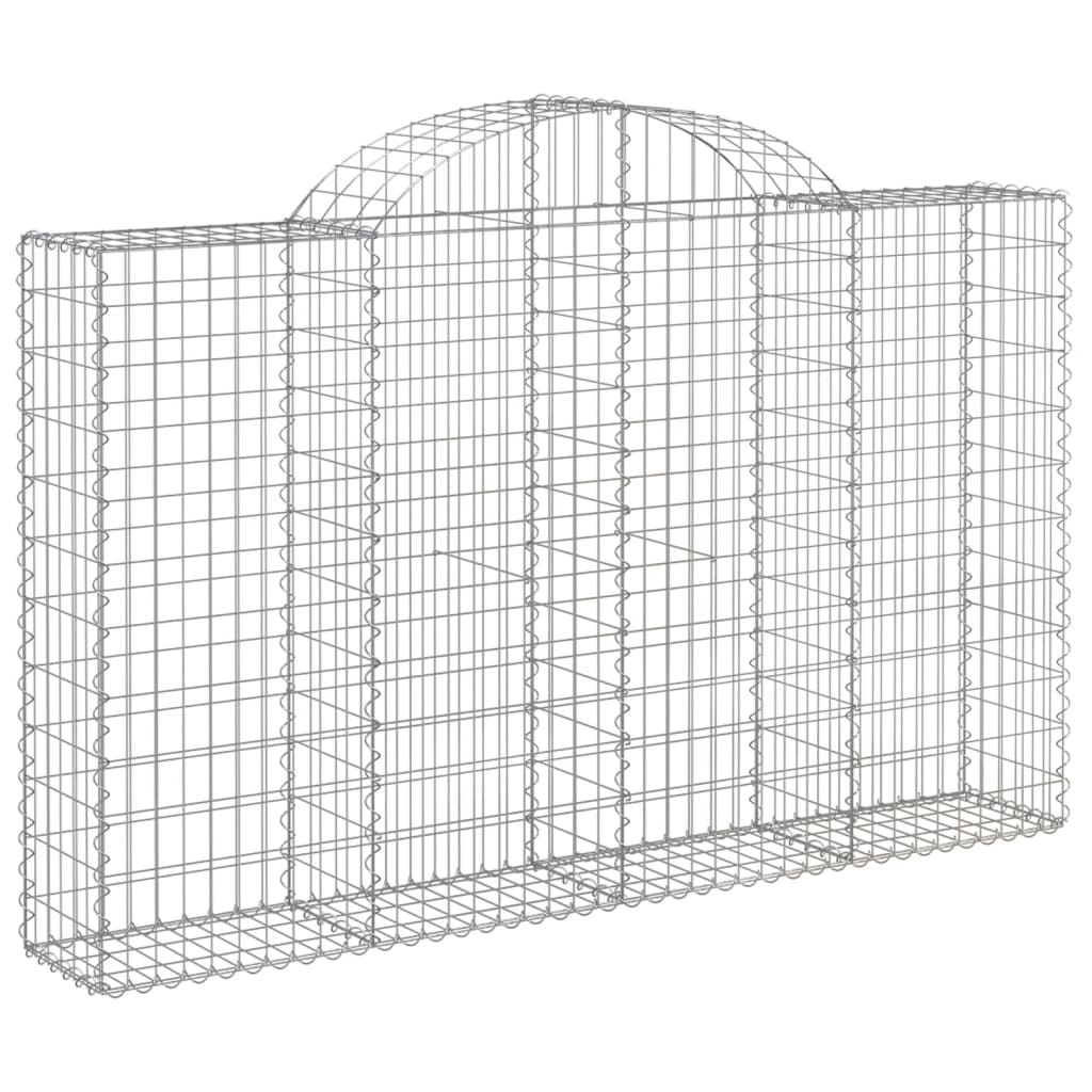 Coșuri gabion arcuite 6 buc, 200x30x120/140 cm, fier galvanizat GartenMobel Dekor