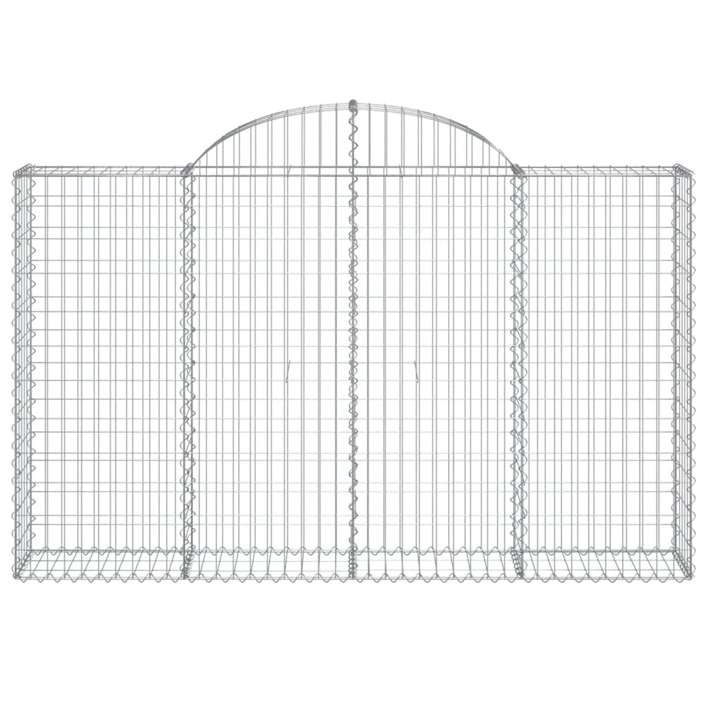 Coșuri gabion arcuite 6 buc, 200x30x120/140 cm, fier galvanizat GartenMobel Dekor