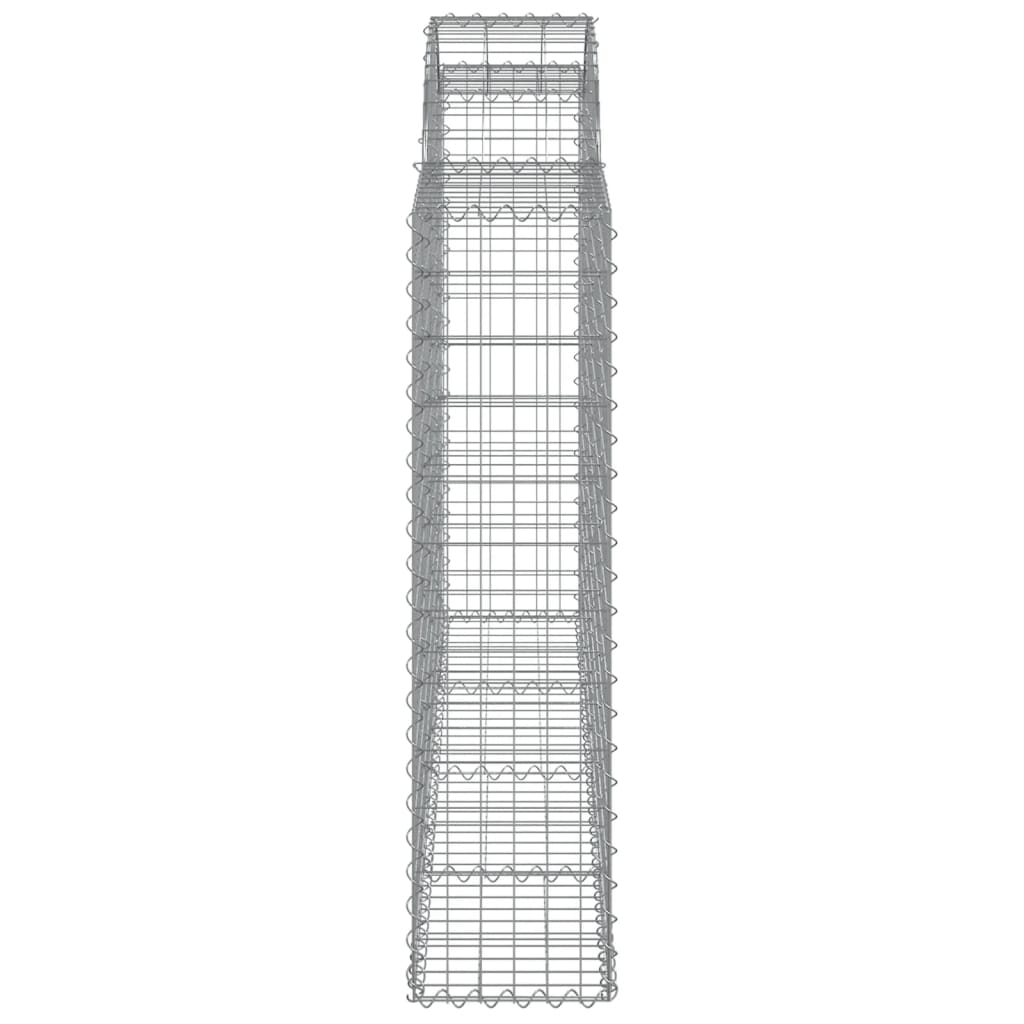 Coșuri gabion arcuite 6 buc, 200x30x120/140 cm, fier galvanizat GartenMobel Dekor