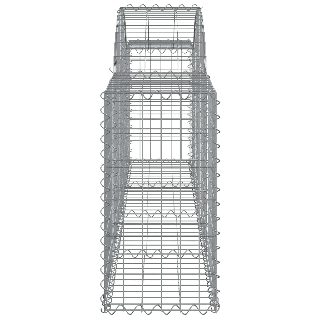 Coșuri gabion arcuite 6 buc, 200x30x60/80 cm, fier galvanizat GartenMobel Dekor