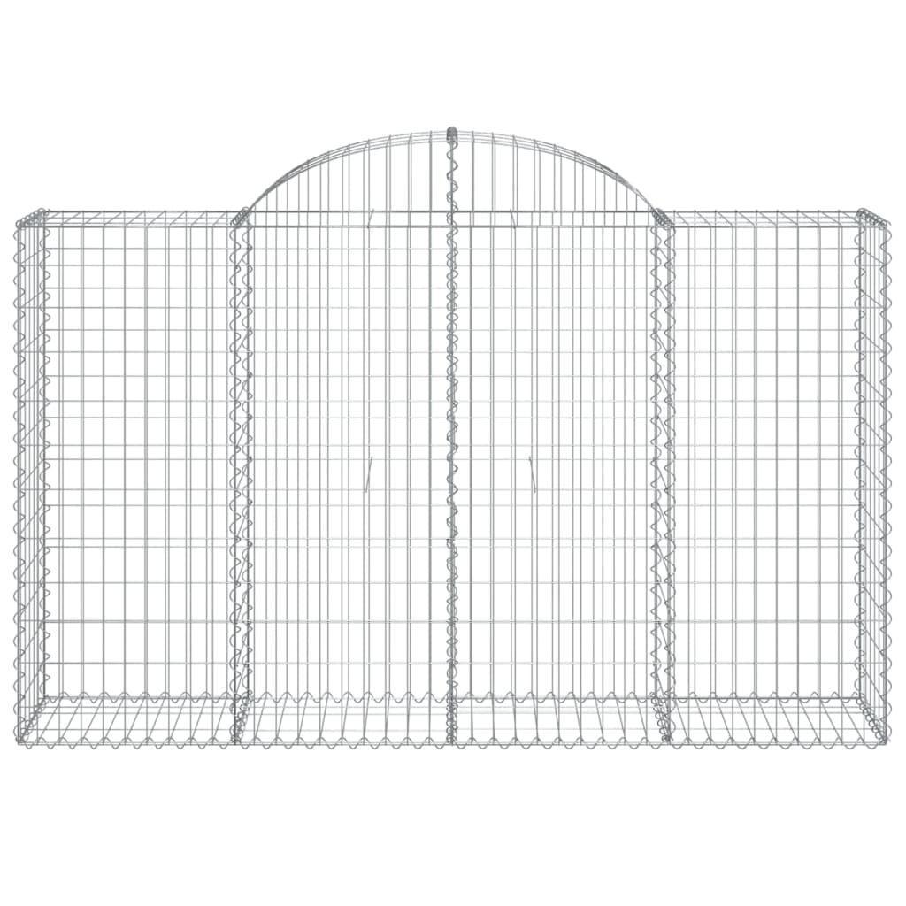 Coșuri gabion arcuite 6 buc, 200x50x120/140 cm, fier galvanizat GartenMobel Dekor