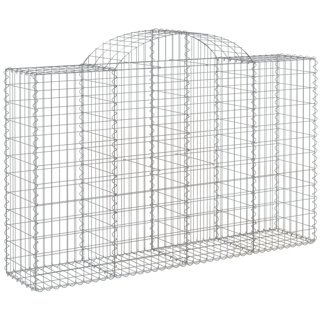 Coșuri gabion arcuite 6 buc, 200x50x120/140 cm, fier galvanizat GartenMobel Dekor