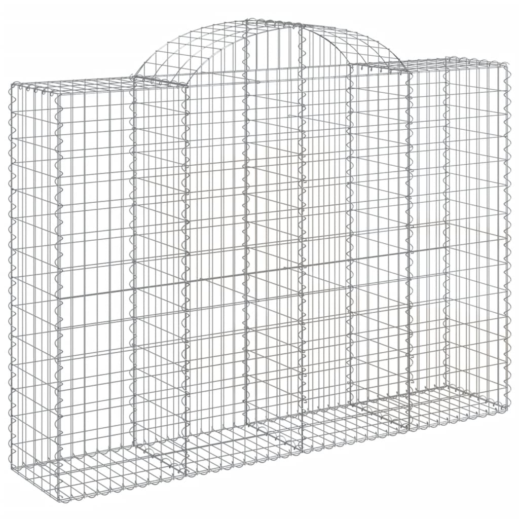 Coșuri gabion arcuite 6 buc, 200x50x140/160 cm, fier galvanizat GartenMobel Dekor