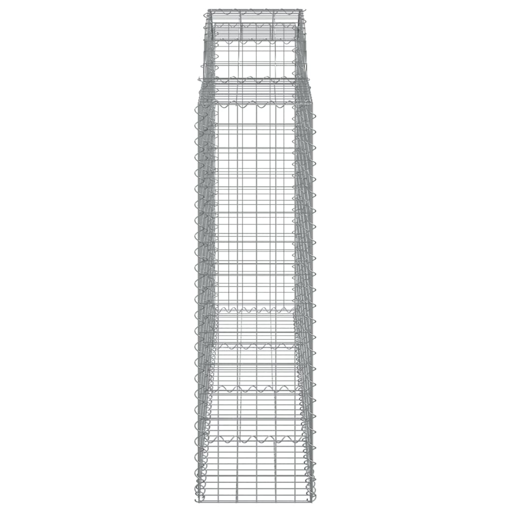Coșuri gabion arcuite 6 buc, 200x50x140/160 cm, fier galvanizat GartenMobel Dekor