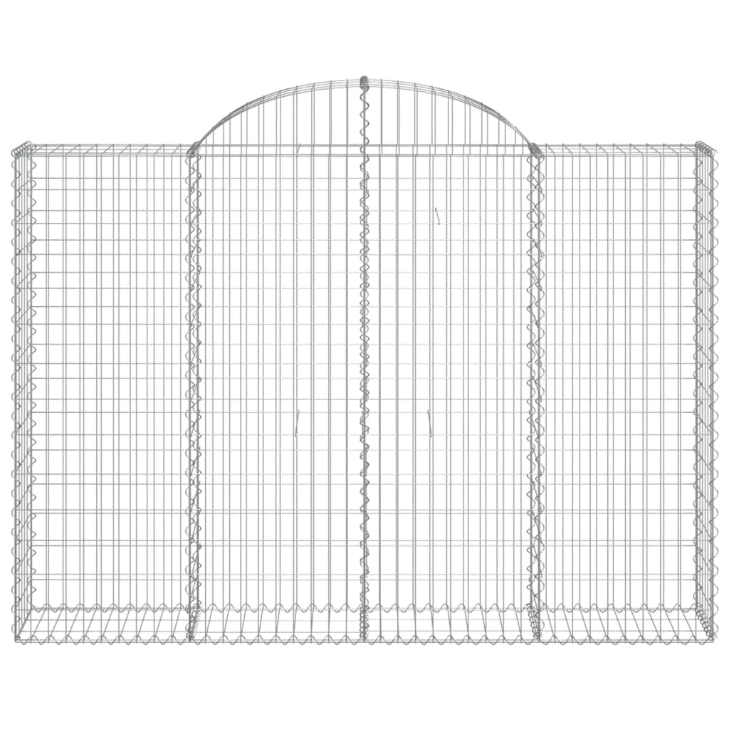 Coșuri gabion arcuite 8 buc, 200x30x140/160cm, fier galvanizat GartenMobel Dekor