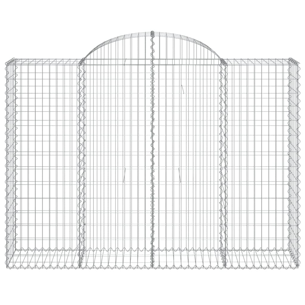 Coșuri gabion arcuite 8 buc, 200x50x140/160 cm, fier galvanizat GartenMobel Dekor