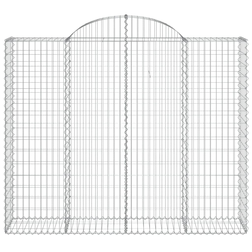 Coșuri gabion arcuite 8 buc, 200x50x160/180 cm, fier galvanizat GartenMobel Dekor
