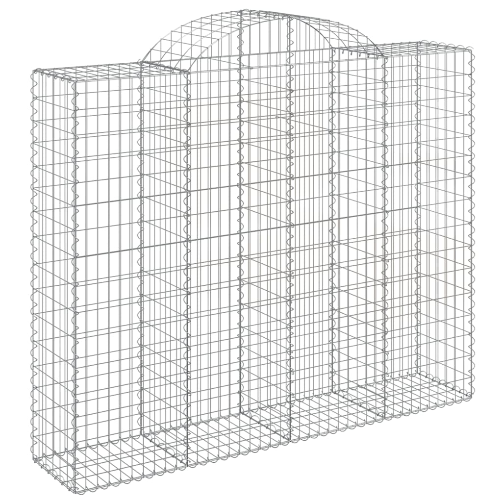 Coșuri gabion arcuite 8 buc, 200x50x160/180 cm, fier galvanizat GartenMobel Dekor