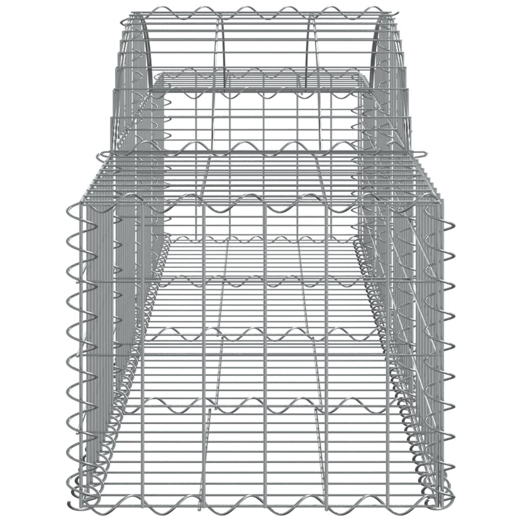 Coșuri gabion arcuite 8 buc, 200x50x40/60 cm, fier galvanizat GartenMobel Dekor