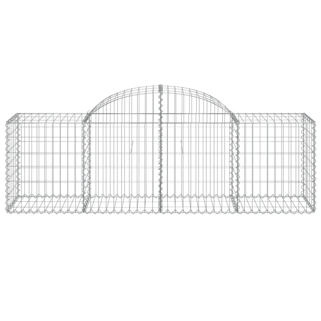 Coșuri gabion arcuite 8 buc, 200x50x60/80 cm, fier galvanizat GartenMobel Dekor