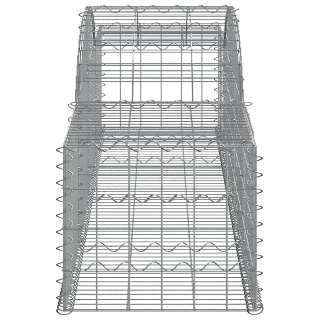 Coșuri gabion arcuite, 10 buc., 300x50x40/60cm, fier galvanizat GartenMobel Dekor